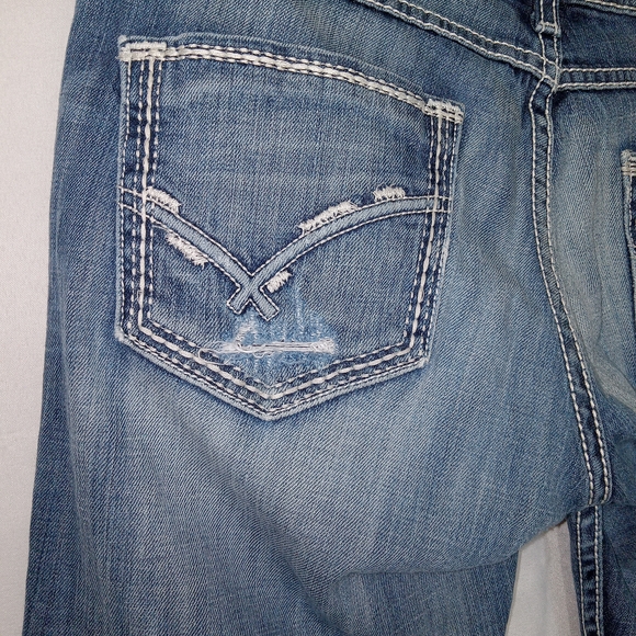 BKE Jeans Womens 30L Blue Sabrina Boot Cut Western Cowgirl Faded - Picture 6 of 14